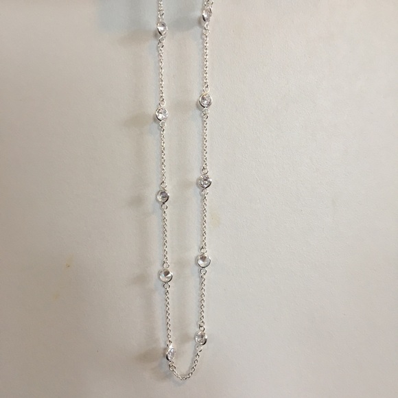 Sterling Silver and Diamond Cara Necklace - Picture 4 of 6